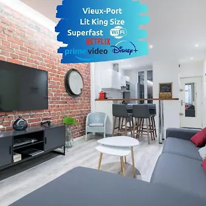 Apartment Sud Passion - Fada Vieux Port - Calme - Linge De Qualite - Lit King Size - Fibre, Marseilles